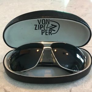 Von Zipper Polarized Aviator Sunglasses